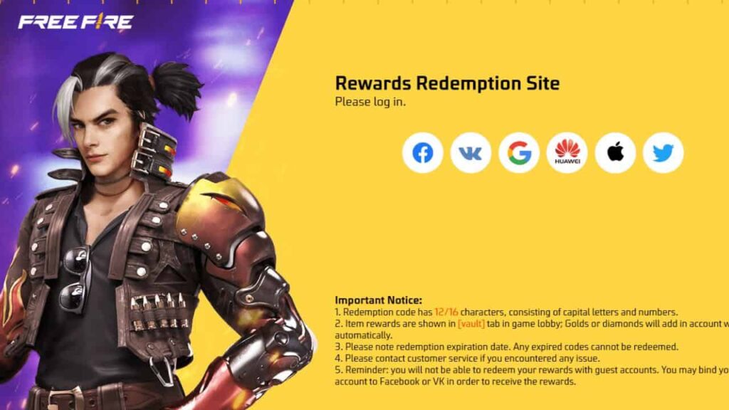 FF Rewards Redemption Site