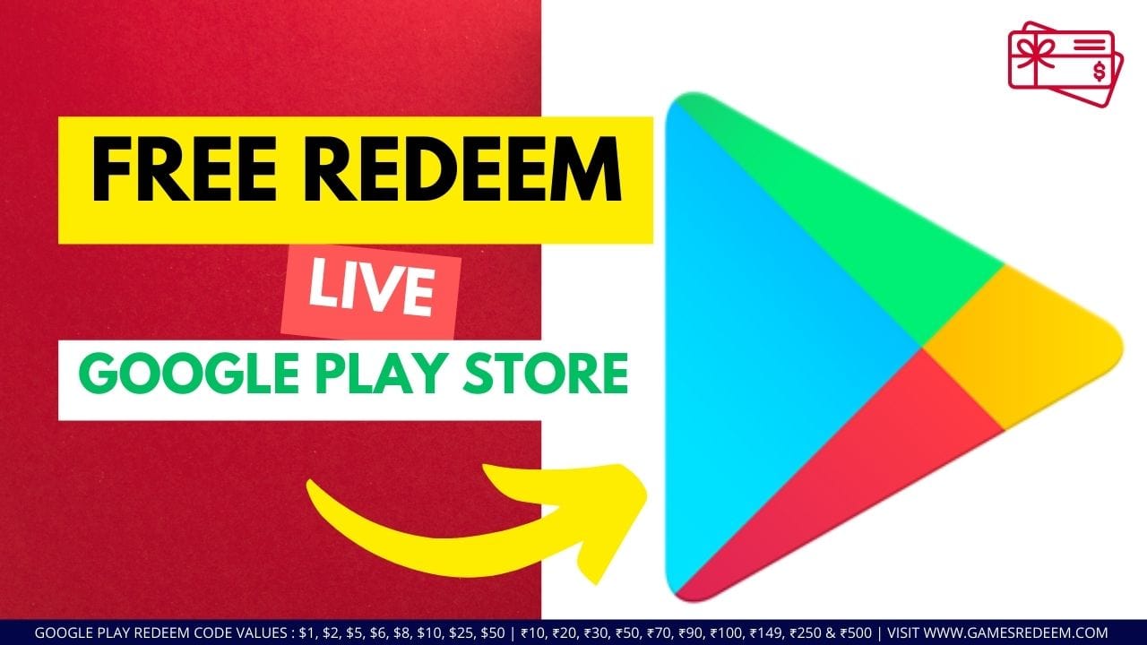 Free Google Play Gift Card रिडीम code 2023 - free ₹100 Google Play Redeem  Code Free Today 