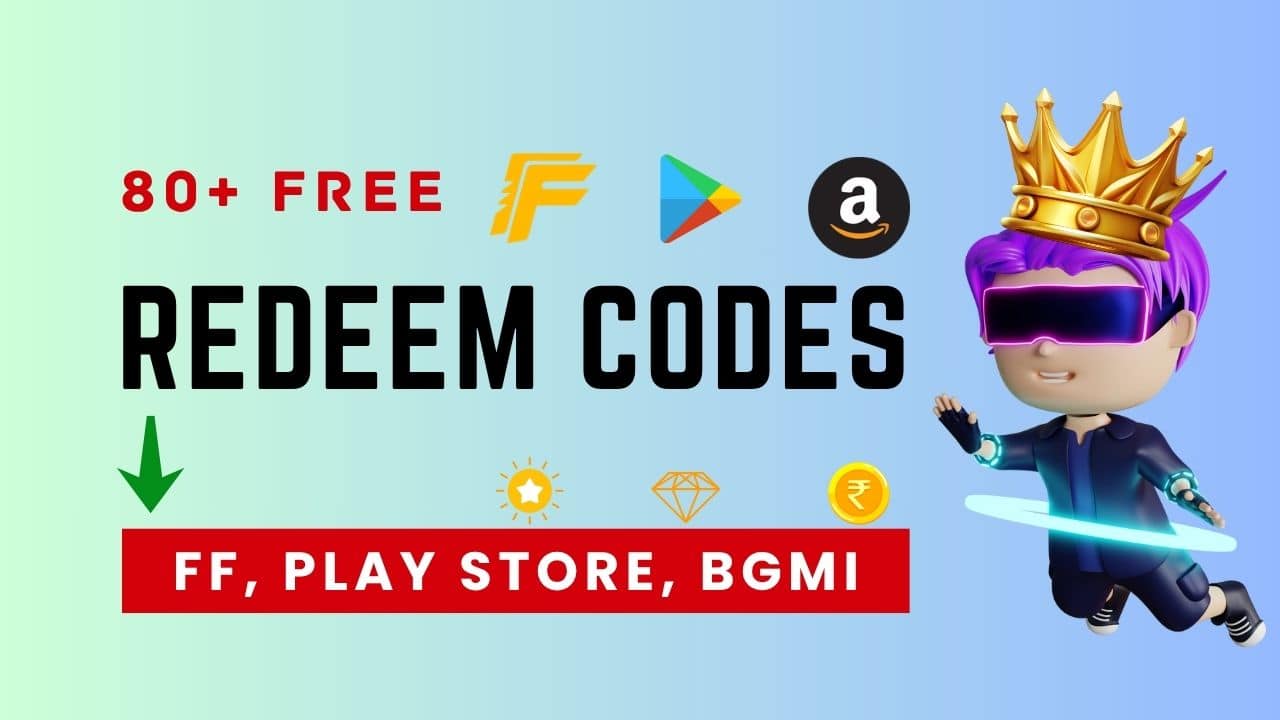 Free Redeem Code for Free Redeem Code for Amazon, Google Play, Free Fire, BGMI