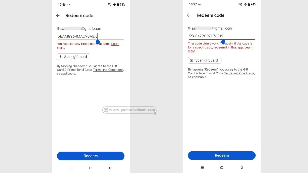 Why Some Redeem Codes Give Error Why Some Redeem Codes Give Error?